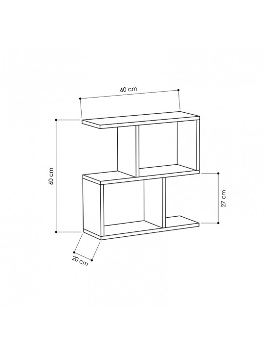 Βοηθητικό τραπέζι Homemania pakoworld γκρι antique 60x20x60εκ