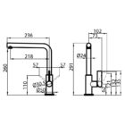 Mixer Tap Omega Gun Metal,Μπαταρία νεροχύτη,foster,omega,copper,gold,gun metal βρυση,gun metal χρωμα,gun metal μπαταρια